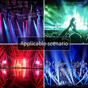 Faro da Palco Gobo UKing da 50W a Testa Mobile con Telecomando e Scocca Bianca, LED DMX per Discoteca, Matrimonio, DJ, Feste e Ballo - Vendita all'Ingrosso - Product Image 5