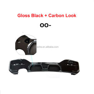 Diffusore Posteriore ABS con Doppia Uscita Laterale per BMW Serie 1 <span class=keywords><strong>F20</strong></span> M Sport M135i M140i <span class=keywords><strong>2015</strong></span>-2018, Nero Lucido Effetto Carbonio - Product Image 6