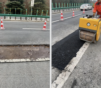 Matériau de réparation à froid pour asphalte de 25 kg, très bien noté, pour routes municipales - Résistant à l'usure et à faible coût d'entretien