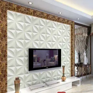 3d panel dinding modern Suppliers-Panel Dinding PVC Dekoratif Kualitas Tinggi Desain Modern 3d untuk Dekorasi Interior