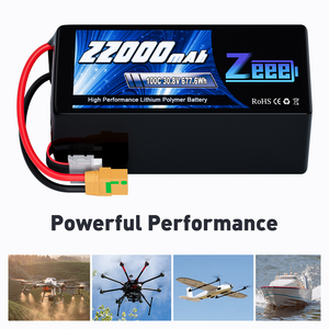 Zeee HV-FPV/Дрон батарея 8S Lipo батарея 22000mAh 100C 30,8 V XT90-S 8 ячеек Lipo батарея для 10/13/15/18 дюймов FPV рамка - Product Image 5