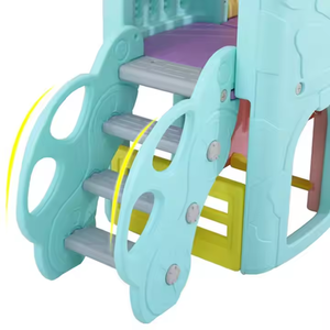 Vente flash : Toboggan et balançoire combinés en plastique coloré, écologiques, pour salle de jeux intérieure pour tout-petits, école, aéroport, parc d'aventure - Product Image 3