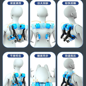 เก้าอี้นวด AUX แบบเต็มตัว แขนหุ่นยนต์ 3 มิติ ราง SL สำหรับใช้ในบ้าน โซฟาไฟฟ้า - Product Image 5