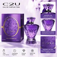 C2U En stock OEM Logo personnalisé Vente en gros Parfum pour femmes 75ml Purple Crystal Floral EDP