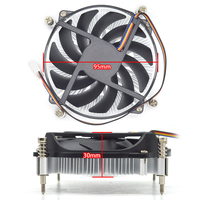 Ventilateur de refroidissement CPU SUMOND tout-en-un, cœur en cuivre, ultra fin, petit châssis, radiateur spécial, nouveau 1u Intel LGA 1700 broches, spécial CPU