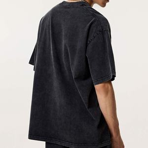 เสื้อยืดแฟชั่นฟอกซีดเสื้อยืดว่างเปล่าขนาดใหญ่สำหรับผู้ชายเสื้อยืดโลโก้ของคุณเอง - Product Image 5