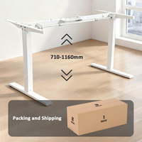 Table élévatrice électrique à moteur unique, moderne, automatique, ergonomique, en acier, limite de poids de 80 kg, étanche, pour le travail sur ordinateur, utilisation en villa