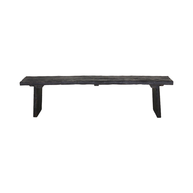 Black Rustic Reclaime Recycled Solid Wood Dining Room Furniture Dining Bench