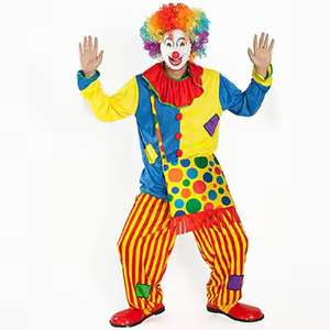 Traje de payasos divertido FIESTA DE Halloween <span class=keywords><strong>carnaval</strong></span> circo Cosplay divertido <span class=keywords><strong>Joker</strong></span> escenario Cosplay disfraz para adultos - Product Image 1