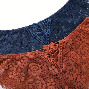 Braguitas <span class=keywords><strong>de</strong></span> Encaje para Mujer al por Mayor, Ropa Interior Sexy Transparente para Mujer, Pantalones Elegantes Negros para Chicas Jóvenes - Product Image 6