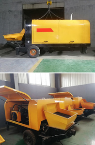 Malaysische stationäre 8 m³/h kleine hydraulische Betonpumpe mit Motor-Zementpumpe - Product Image 3