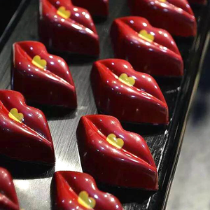 Moldes de Chocolate Antiadherentes, Libres de BPA, de Alta Calidad, con Forma de Corazón de Rosa, Aptos para Alimentos, de Plástico Transparente, <span class=keywords><strong>Policarbonato</strong></span> - Product Image 6