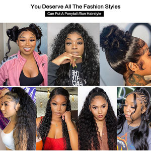 วิกผมแท้แบบดิบ บอร์มีส คิงกี้ เคอร์ลี่ แบบเปรู  วิกผมมนุษย์แบบติดลูกไม้ด้านหน้า 13x4 13x6  วิกผมแบบไม่ต้องใช้กาว HD  ลูกไม้โปร่งใส  วิกผมมนุษย์แบบติดลูกไม้ด้านหน้า - Product Image 6