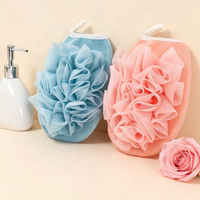 Éponge de Bain à Forme de Dessin Animé, Gommage de Douche Doux avec Cordon de Suspension