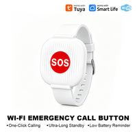 Botón de Emergencia SOS con WiFi, Pulsera Inteligente con Alerta de un Clic, Dispositivo para el Cuidado de Personas Mayores, Compatible con Tuya Smart Life