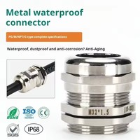 Presse-étoupe IP68 PG9 PG7 PG11 M6 M8 M10 M12 pour câble de 1-14 mm, en acier inoxydable, étanche, connecteur de presse-étoupe métallique