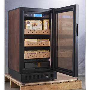 Humidor Eléctrico Pequeño de Acero Inoxidable para Cigarros, con Tanque de Agua para Humidificación, Capacidad de 68L, Temperatura Digital, 200 Unidades - Product Image 1