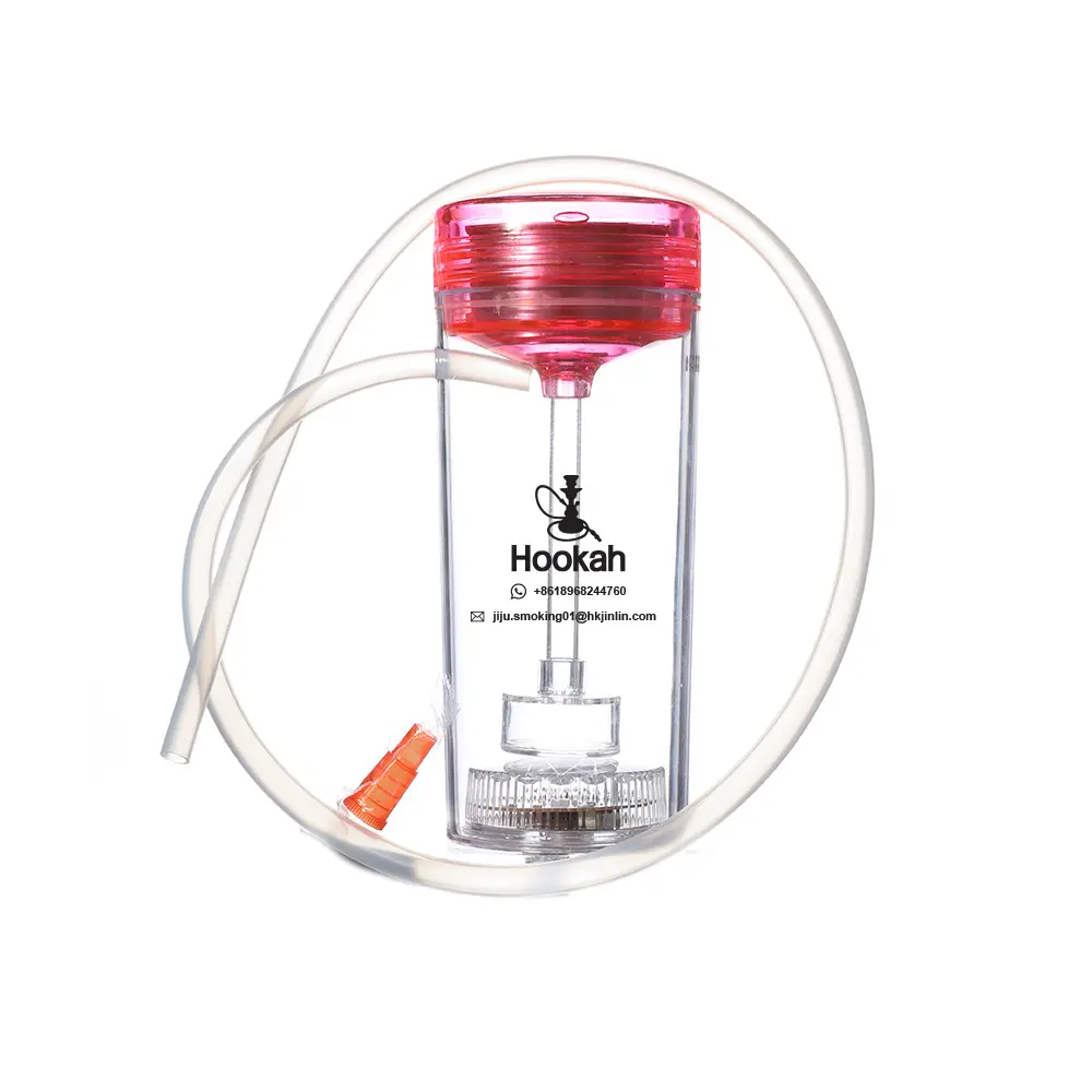 Electric small acrylic plastic disposable portable shisha hookah cup accessories with hookah tips glow shisha