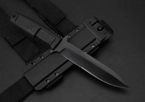 Cuchillo de Bolsillo Táctico de Supervivencia Defender Ver2.0 OEM Personalizable, Hoja de Acero Inoxidable con Punta Caída, Mango de Goma para Caza y Uso Diario (EDC) - Product Image 3