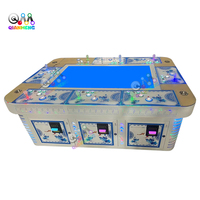 Table de jeu de pêche en métal blanc de 55 pouces pour 8 joueurs, personnalisable, de luxe, à prix abordable, de l'usine Qianmen Source