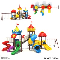 Toboggan d'amusement pour enfants haute capacité en acier galvanisé anti-corrosion robuste pour projets de construction de parcs publics