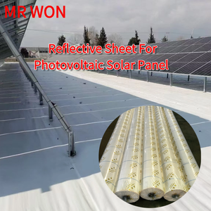 <span class=keywords><strong>MR</strong></span> WON Geotextil Sun Reflective White Geotextil Fabric White Woven Ground Cover Hoja reflectante para panel solar fotovoltaico - Product Image 3