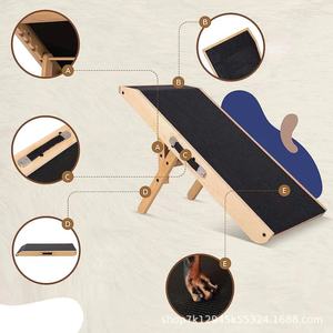 Rampa de madera transfronteriza para perros, escalones, rampas, escaleras de madera para perros, escaleras de madera maciza para perros para el hogar - Product Image 3