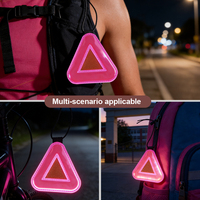 Plaque réfléchissante triangulaire pour siège arrière de vélo, pour la conduite nocturne - Panneau réfléchissant suspendu pour vélo