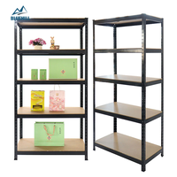 Étagères de stockage d'entrepôt durables, étagères métalliques, étagères de rangement en acier galvanisé pour la maison, étagères de magasin