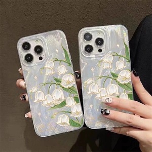 Piuma di giglio della valle per Apple 15 14 13 12 11 Pro custodia del <span class=keywords><strong>telefono</strong></span> cellulare Max iPhone 16 più nuove 7 donne Cover del <span class=keywords><strong>telefono</strong></span> - Product Image 2