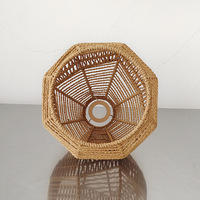 Abat-jour en corde de papier en forme de poire avec grille ajourée, suspension en forme de goutte, anneau métallique, lampe de plafond ou de table, Art Déco, Ramadan