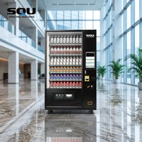 Machine distributrice de snacks et de boissons en bois antichoc, emballée pour l'exportation en gros
