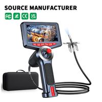 Caméra d'inspection numérique articulée avec écran IPS 4,5 pouces, résolution 1080P, rotation à 4 voies, inspection vidéo, IP65, zoom numérique 2x