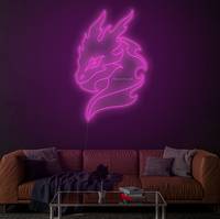Charizard personnalisé Anime Logo Led enseigne lumineuse au néon pour décor de salle de jeux cadeaux d'anniversaire personnalisés dragon néon lettres lumineuses