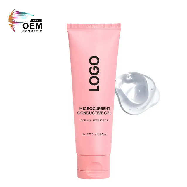 Custom Atacado 80ml Facial Gel Rosto Corpo Nutritivo Rf Gel Condutor Celulite Massageador Gel Condutor Elétrico