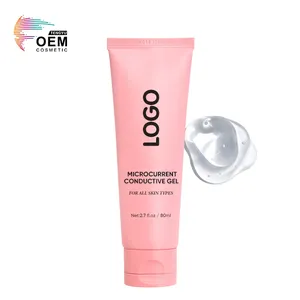 Custom Atacado 80ml Facial Gel Rosto Corpo Nutritivo Rf Gel Condutor Celulite Massageador Gel Condutor Elétrico