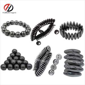 Imanes industriales <span class=keywords><strong>de</strong></span> ferrita <span class=keywords><strong>de</strong></span> oliva, bolas <span class=keywords><strong>de</strong></span> terapia biomagnéticas negras pulidas, cuentas magnéticas elípticas, huevo magnético soldado - Product Image 5