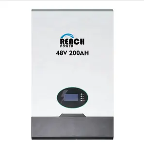 Reach Power 48V 100ah Wall Mounted LiFePO4 Battery Pack Lithium Ion 51.2V 200ah Energia Solar Armazenamento de energia Li Lipo Battery