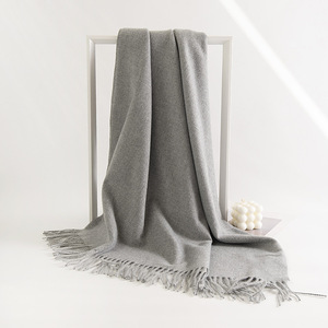 Venta al por mayor Otoño Invierno Pashmina Cachemira Bufanda Hombres Mujeres Bufanda Chal Poliéster - Product Image 3