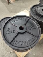 Équipement de musculation en gros, haltères pour la musculation, plaques de poids de 5 kg à 50 kg pour la salle de sport à domicile, plaques de barre de 2 pouces en fonte