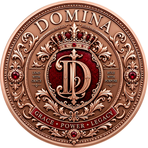 Medalla Redonda de Cobre Puro <span class=keywords><strong>DOMINA</strong></span> para Mujer, 1 Oz, Diseño del Escudo Real <span class=keywords><strong>DOMINA</strong></span>, Medalla de Cobre Puro Premium para Aficionados, Relieve 3D - Product Image 2