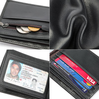 Dompet Kulit Asli Retro Grosir Kustom dengan Desain Sederhana, Tipis, dan Ringkas, Dilengkapi Banyak Slot Kartu dan Kapasitas Besar
