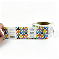 Étiquettes personnalisées en rouleau pour café et aliments, écologiques, imprimées sur mesure, autocollantes en vinyle imperméable pour bocaux, formes personnalisées pour emballage – Vente en gros