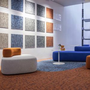 مجموعة حديثة من تشيسترفيلد متينة من القماش أريكة مكتب مريحة ترفيهية مقطعية أريكة غرفة معيشة غرفة انتظار - Product Image 3