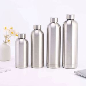 Modern Design Vacuum Insulated Stainless Steel Water Bottle Minimalist Style Travel <b>Flask</b> 24H Thermal Retention - Product Image 3