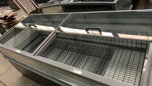 Petite fenêtre en verre de supermarché, porte supérieure, éclairage LED R290 <span class=keywords><strong>Réfrigérant</strong></span> adapté à la crème glacée, aux fruits de mer et aux îles congelées. - Product Image 2