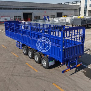 Oferta Caliente: Semirremolque Yongchao de 4 Ejes con <span class=keywords><strong>Jaula</strong></span> de Acero, Nuevo, Tipo Almacén, con Valla de Palisadas, Origen Shandong - Product Image 3