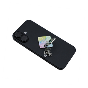 Wholesale Sublimation Cute Cartoon Anime Phone Ring Holder Finger Grip 360 Logo Custom Acrylic Phone Finger Grip with Drops - Product Image 3