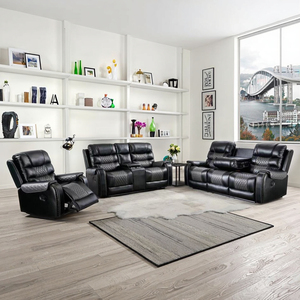 Hot Sell Factory Cheap Reclining Sofa Comfortable Leather Recliner Sofa Set Living Room Furniture Sets - Product Image 5