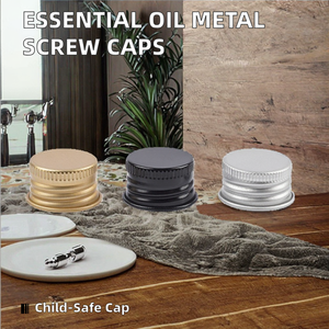 Tinh dầu chai vít có nắp đậy 18mm 20mm 24mm 28mm <span class=keywords><strong>S</strong></span> 18/410 20/410 24/410 vàng bạc nhôm kim loại mũ nhôm-nhựa - Product Image 2